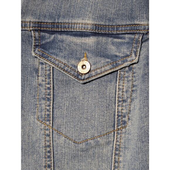 Style & Co. Bandana Print Back Denim Jacket Womens' Size 22W - Picture 6 of 10